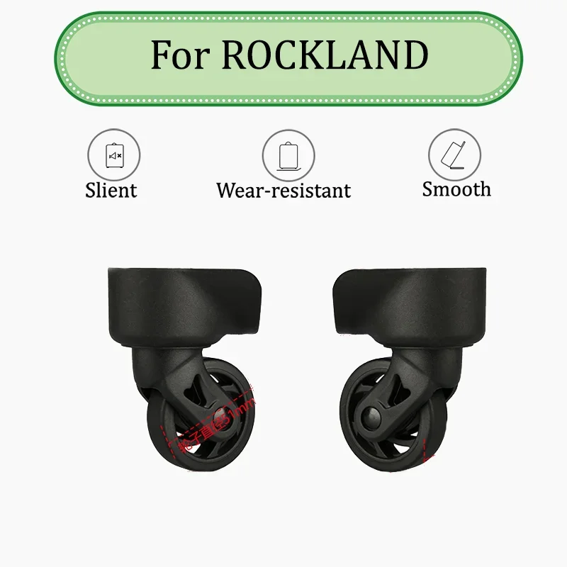 For ROCKLAND W205 Original Luggage Wheel Accessories 360° Swivel Universal Wheel Anti-skid and Wear-resistant Suitable