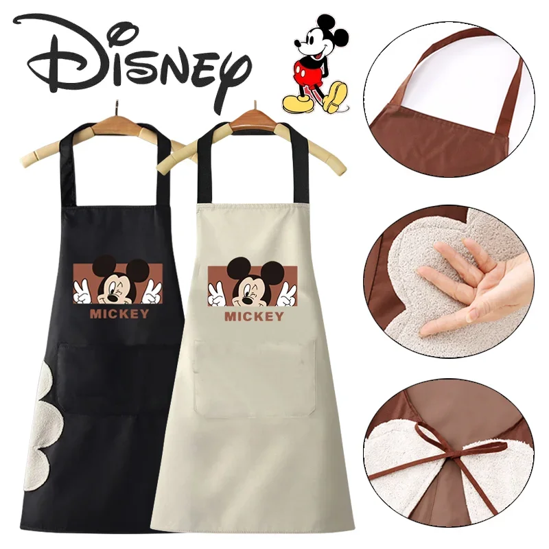

Фартук «Микки Маус» Disney, водонепроницаемый маслостойкий, модный, для мужчин и женщин, инструмент для уборки дома, кухни