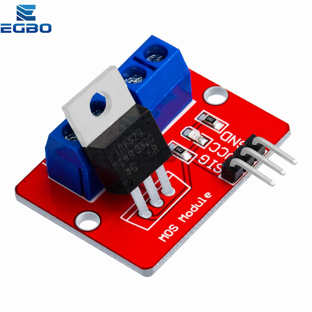 1 قطعة 10 قطعة EGBO 0-24 فولت أعلى Mosfet زر IRF520 MOS نموذج مشغل لاردوينو MCU ARM التوت بي