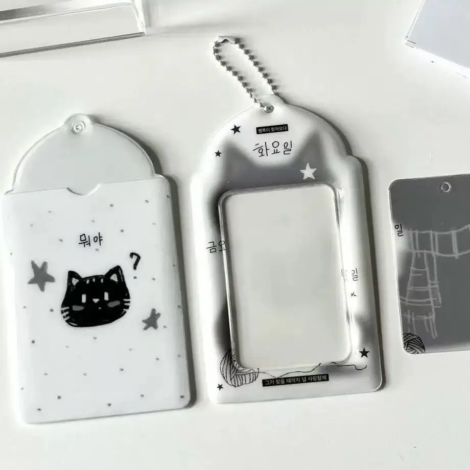 White Cat Black Cat Photo Storage Album Card Pack 3-inch One Palace Grid Card Album Postcard