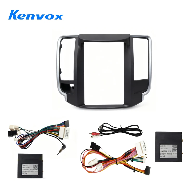 9.7 inch vertical screen Android Car radio frame For Nissan Teana  2008-2012 2 din stereo fascias panel wire harness adapter