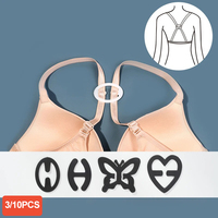 3/10pcs Invisible Bra Buckle Free Shipping Shadow-Shaped Underwear Buckle Bra Back Intimates Accessories Clips Strap Holders