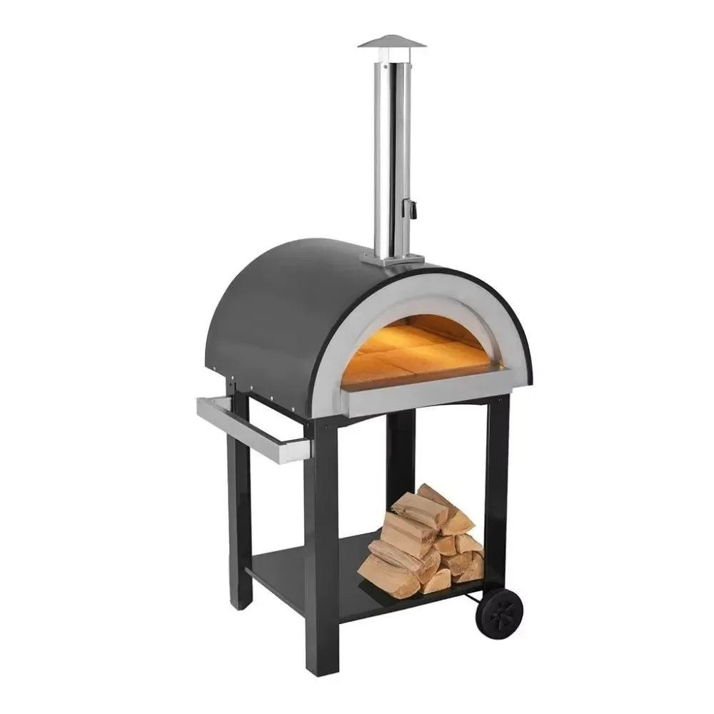 Wood Fire Pizza Ovens Stainless Steel Pizza Oven Outdoor for Garden