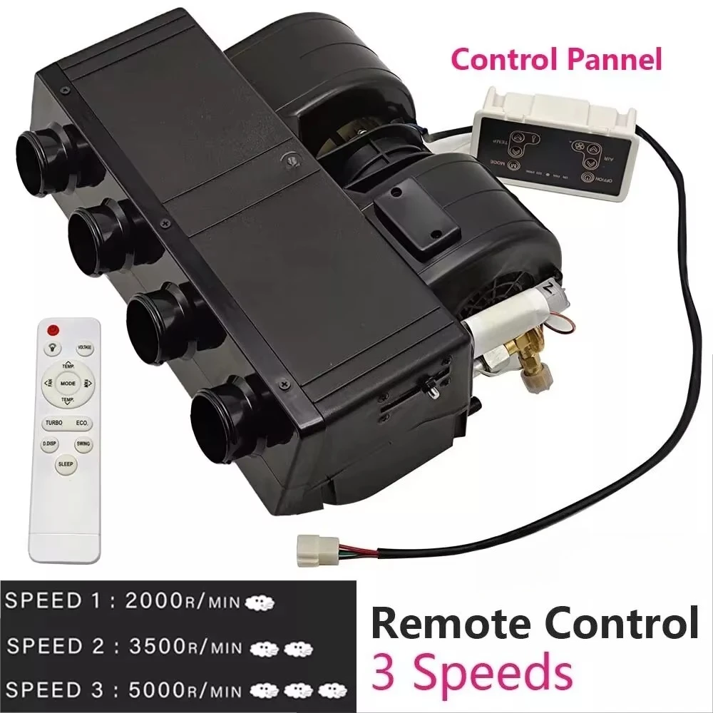 Brand New 12V Car Air Conditioner Unit Good Sleeper Underdash Electric Truck AC Kit Evaporator with AC Compressor 10000 BTU Max
