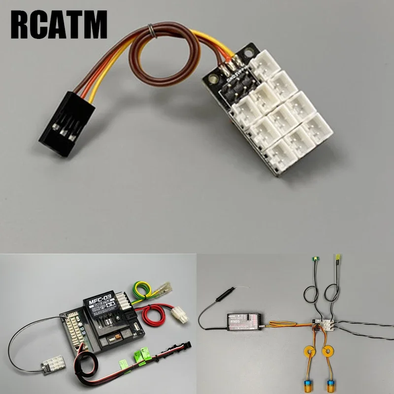 

Панель расширения системы Light Group, 10 каналов, PH2.0 для Tamiya MFC-03 1/14, Радиоуправляемый грузовик Scania Actros Volvo MAN TRX4 SCX10 TRX6