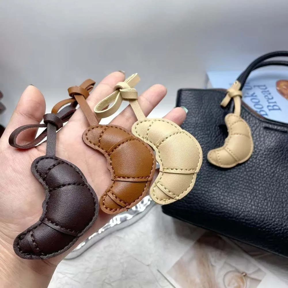 1PC Croissant Pendant Keychain Bag Pendant Fashion Accessories DIY Bag Accessory Small Gifts, Fashionable Personalized Bag Charm