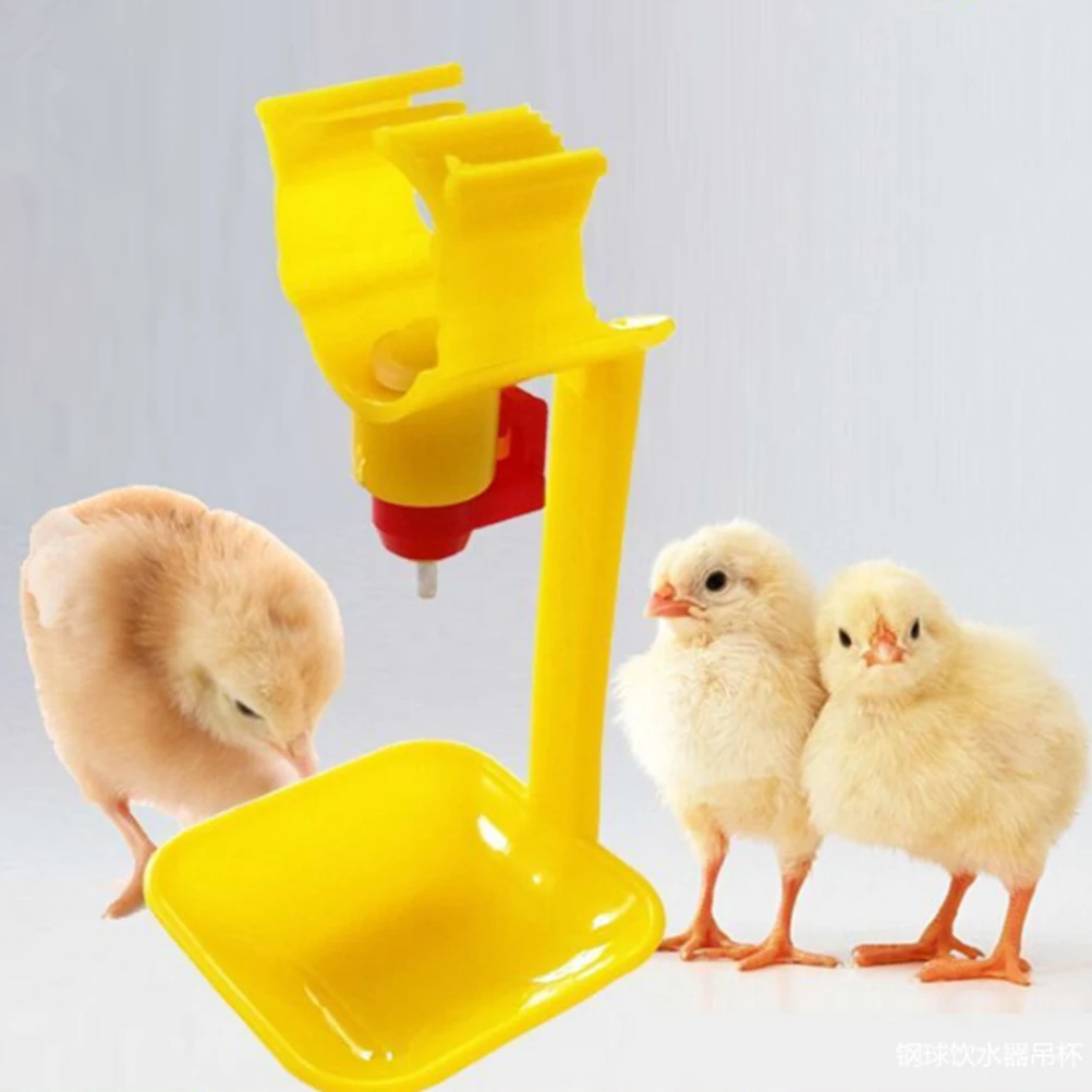 

20 Pcs Automatic Drinking Fountain Chicken Water Drinker Cup Poultry Dispenser Cups Plastic Waterer Drinkers Animal