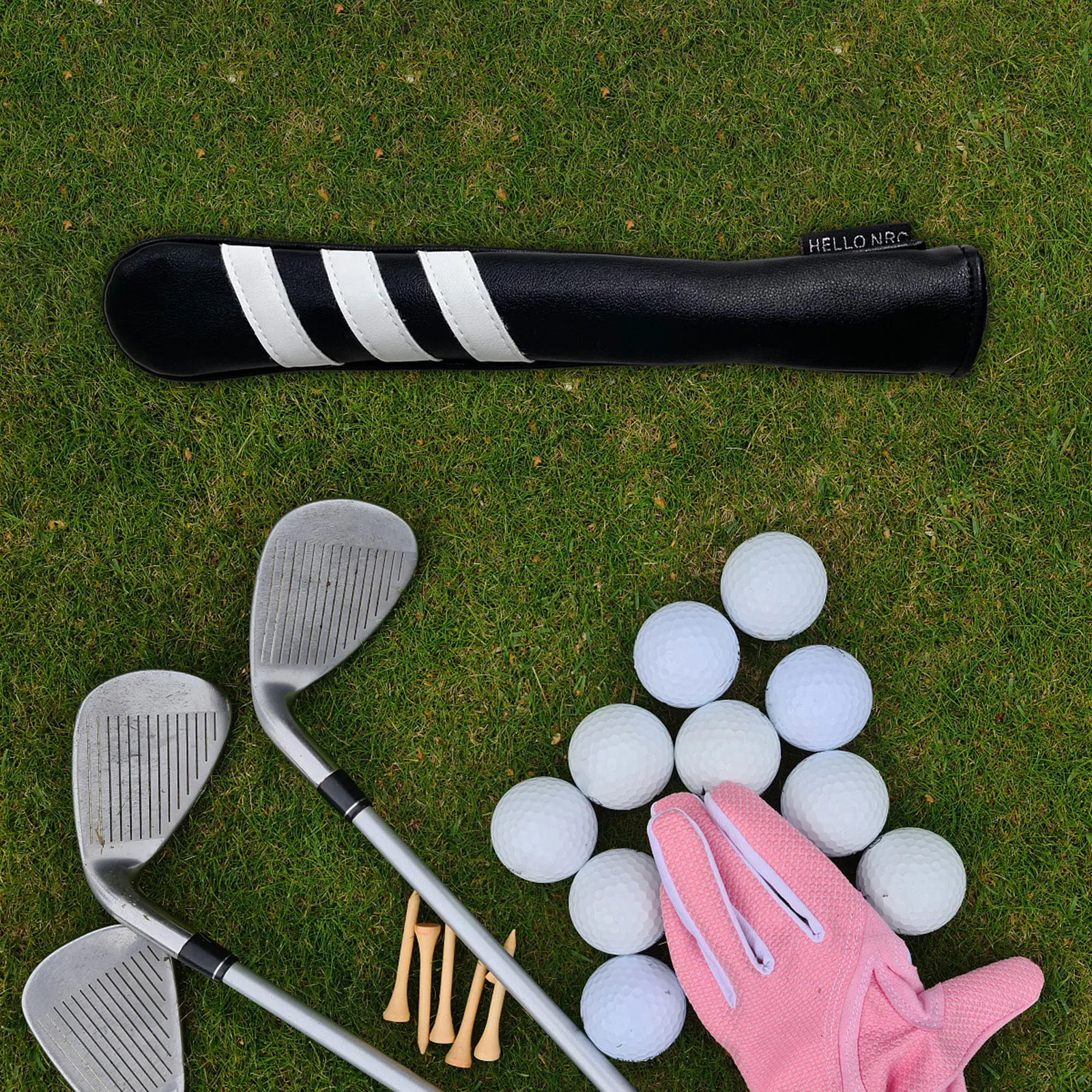 Golf Alignment Stick Cover Case Training Sticks Practice Aid Rods Headcover Golf Club Equipment Guide Head Protection Access