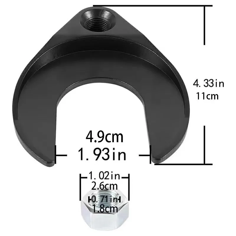 Strumento per la rimozione dell'albero CV da 48 mm Strumenti di smontaggio automobilistico Estrattore per cuscinetti di trasmissione Estrattore per mozzo per cuscinetti ruota Strumenti di riparazione per auto