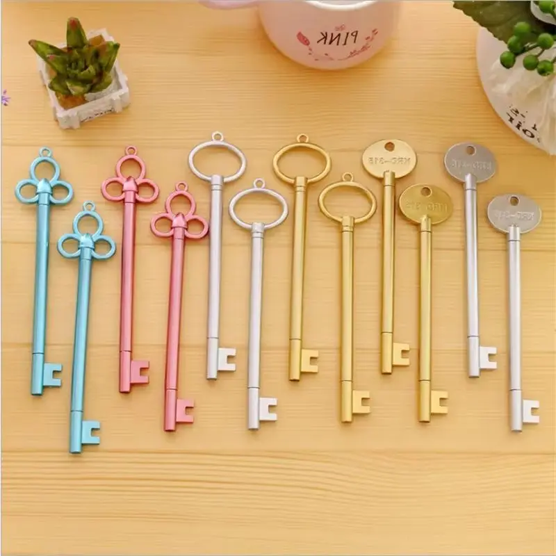 Jonvon Satone 30pcs Vintage Chiave di Plastica della Penna Del Gel Sveglio Creativo Penne Kawaii Per La Scuola I Bambini Commercio All\'ingrosso