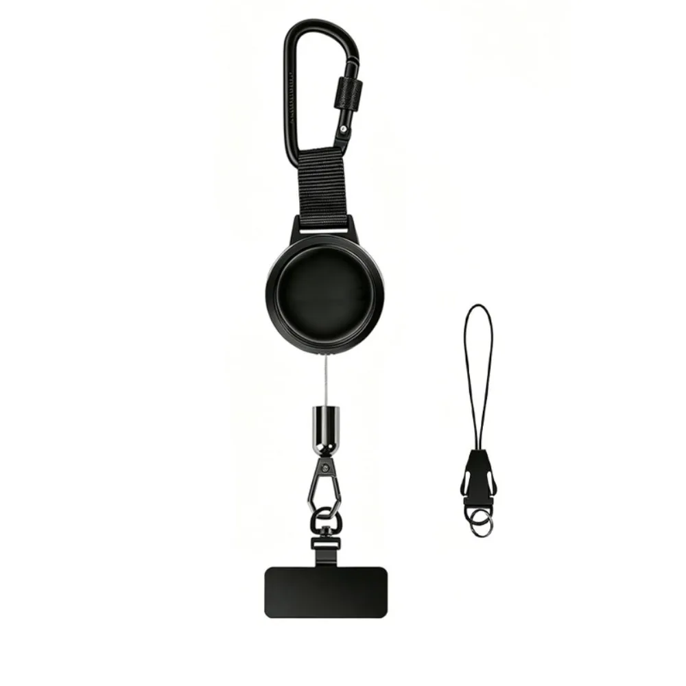 Safety Tether Anti Theft Phone Tether Steel Cable 360 Rotation Cellphone Lanyard Keychain Anti-drop Retractable Phone Lanyard