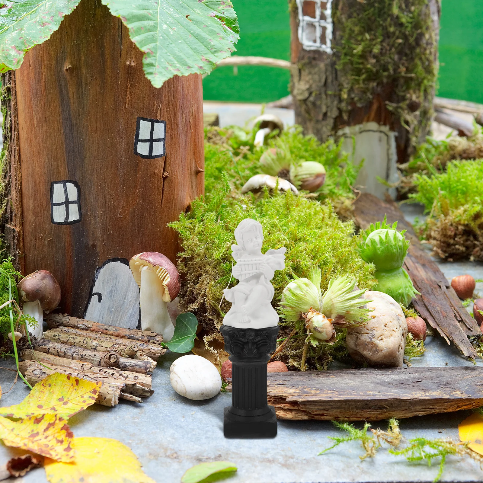 

Roman Column Decoration Aquarium Ornaments Garden Pedestal Greek Statue Resin Decorative Columns