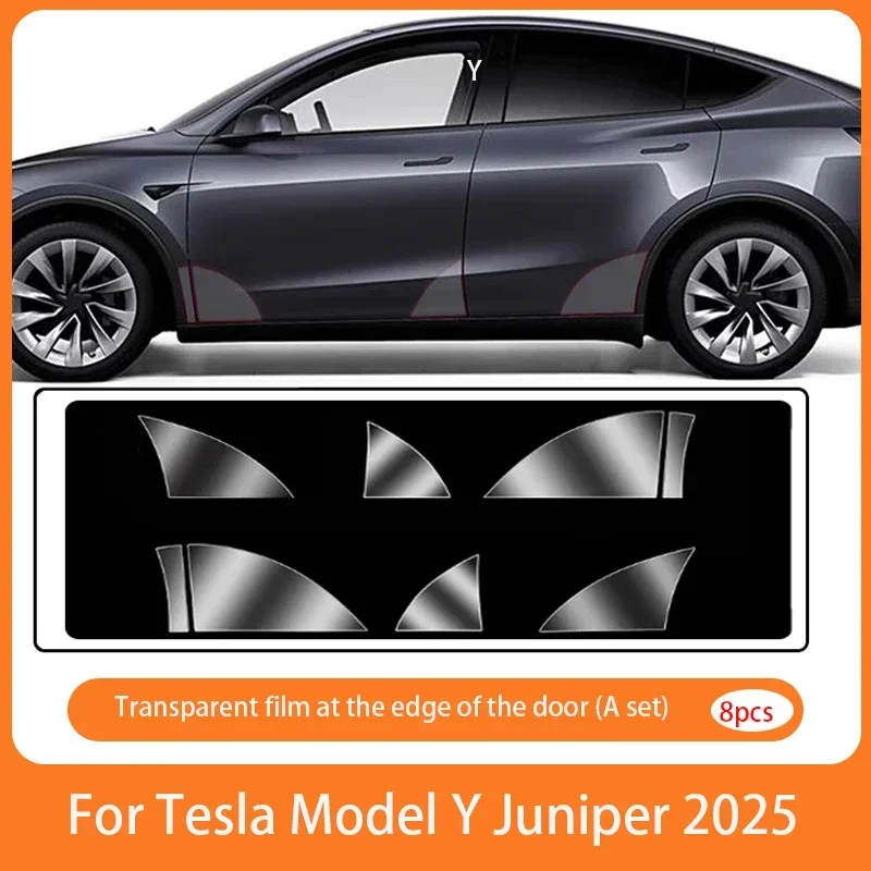 

Защитная пленка для автомобильной краски из ТПУ для Tesla Model Y Juniper 2025-up, прозрачная защитная пленка для задних фонарей B-стойки TSL
