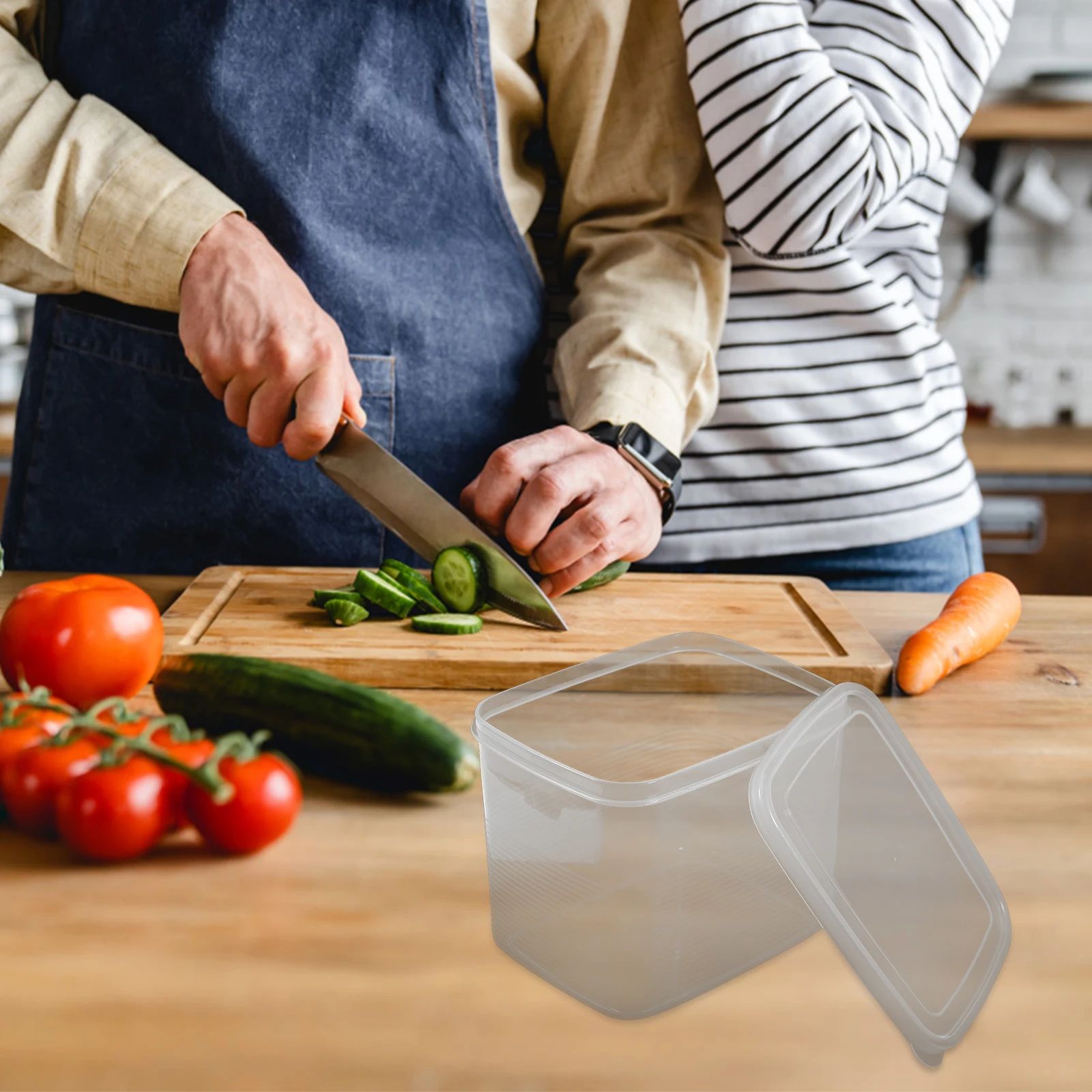 

Storage Box Airtight Plastic Keeper For Homemade Loaf Bread Saver Container Kitchen Counter Bread Organizer