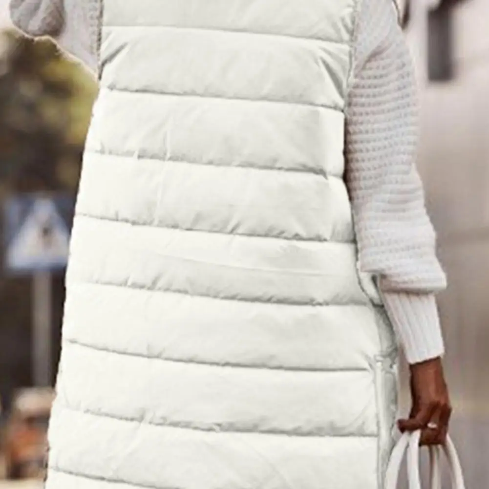 

Женский толстый жилет с капюшоном, пальто без рукавов, большой размер, длинный, теплый, хлопковый жилет, зимние топы, новинка, женский жилет 2025 года