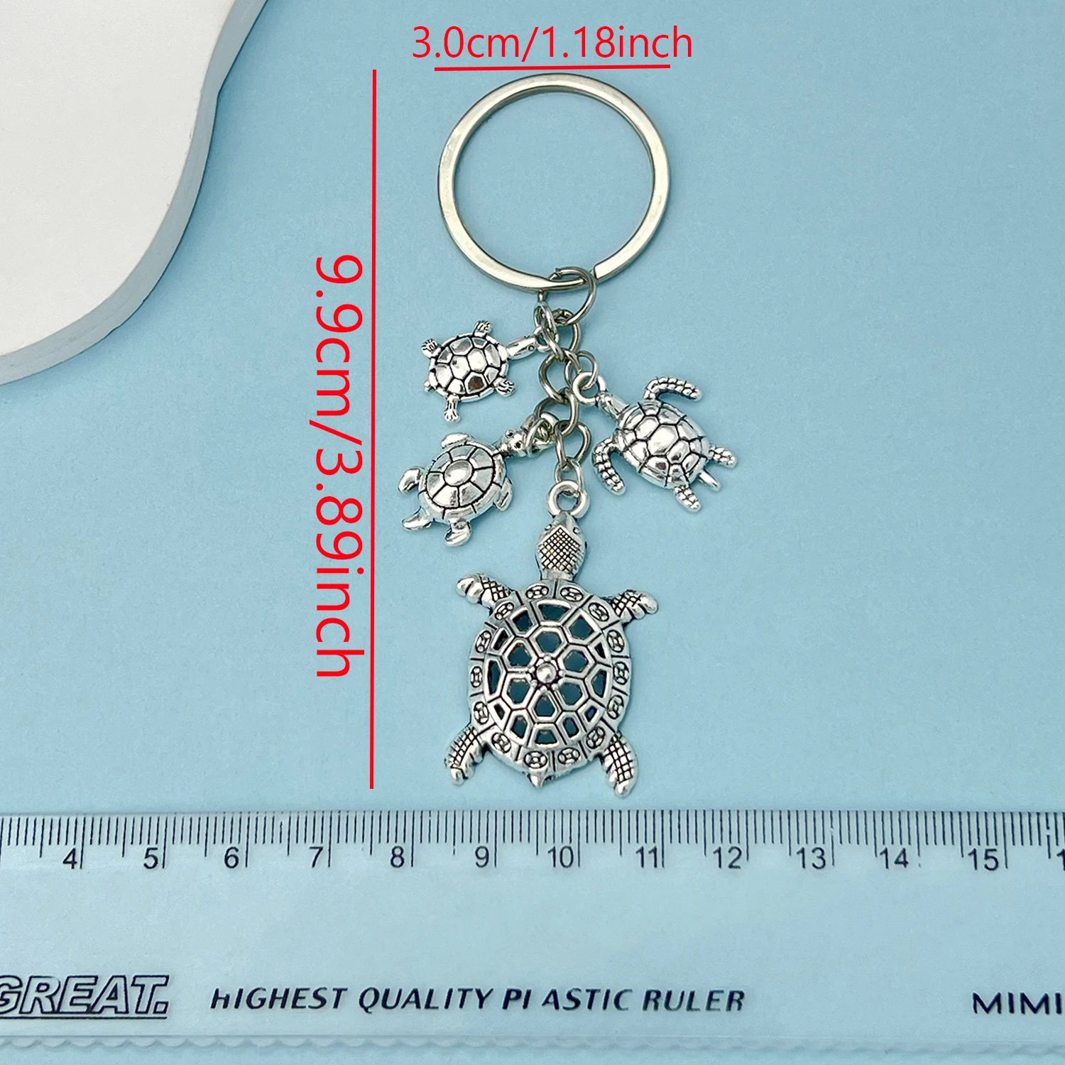 1pc Marine Organism Sea Turtle Keychain For Men Car Bag Key Decoration Accessories Perfect for Gifting and Everyday Use