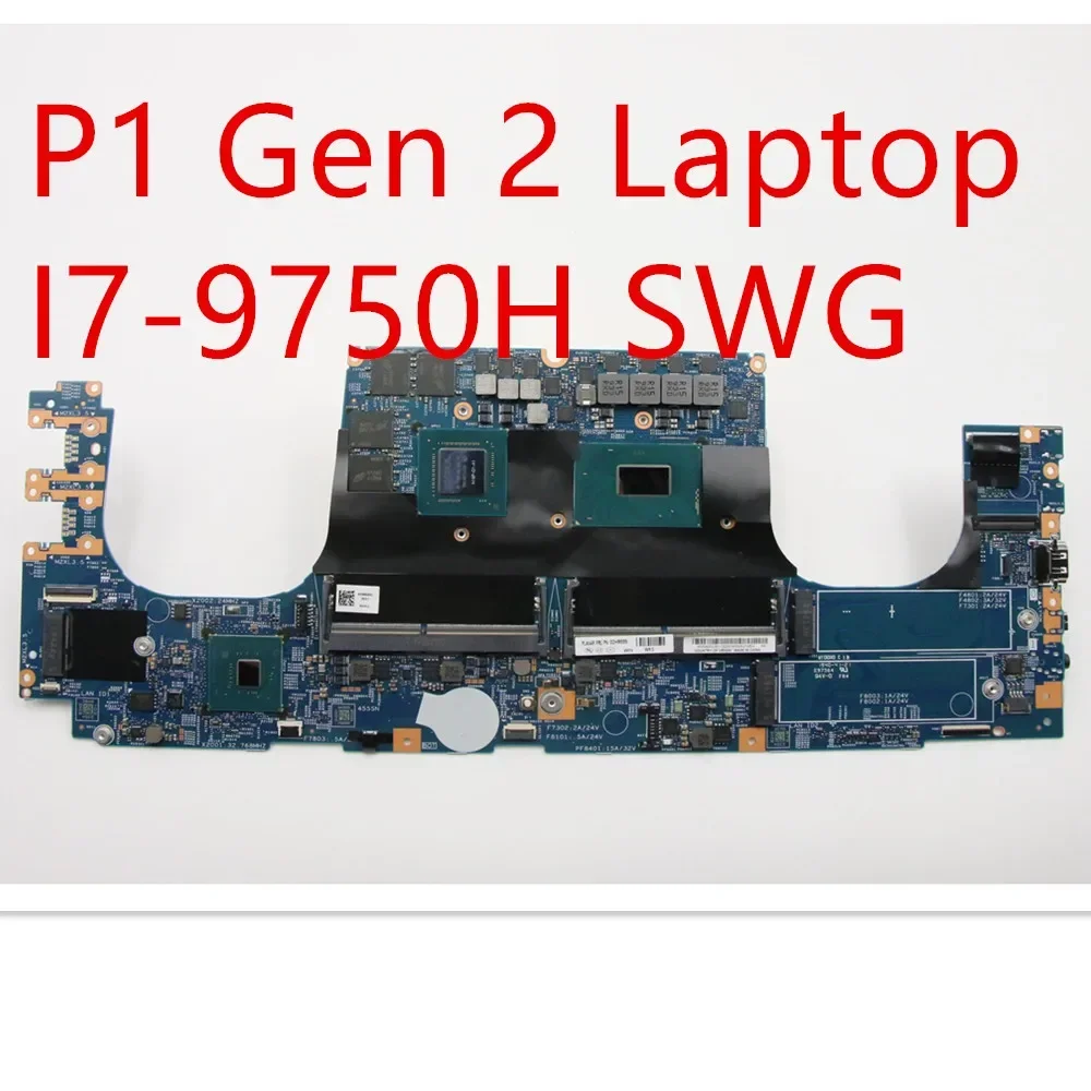 

Motherboard For Lenovo ThinkPad P1 Gen 2 Laptop Mainboard I7-9750H SWG 02HM899 5B21C66884
