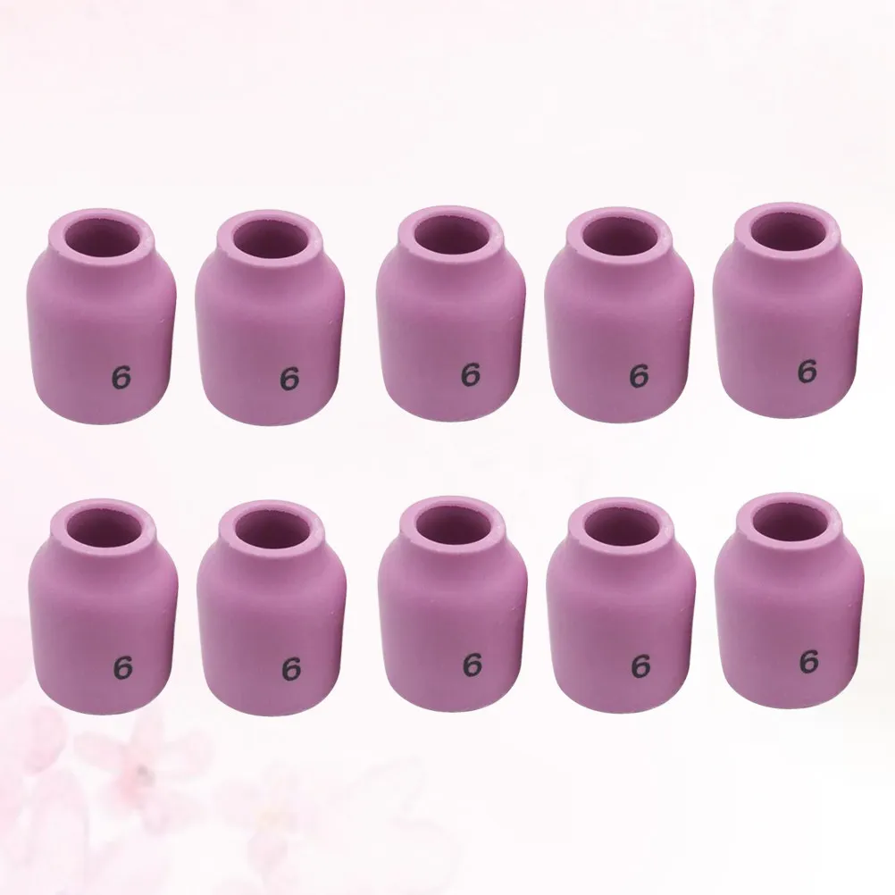 

10 шт. керамических сопел 53N60, совместимых с сериями 45V 17CB20G 17GL, прочные сопла для аргонодуговой сварки TIG 53N60