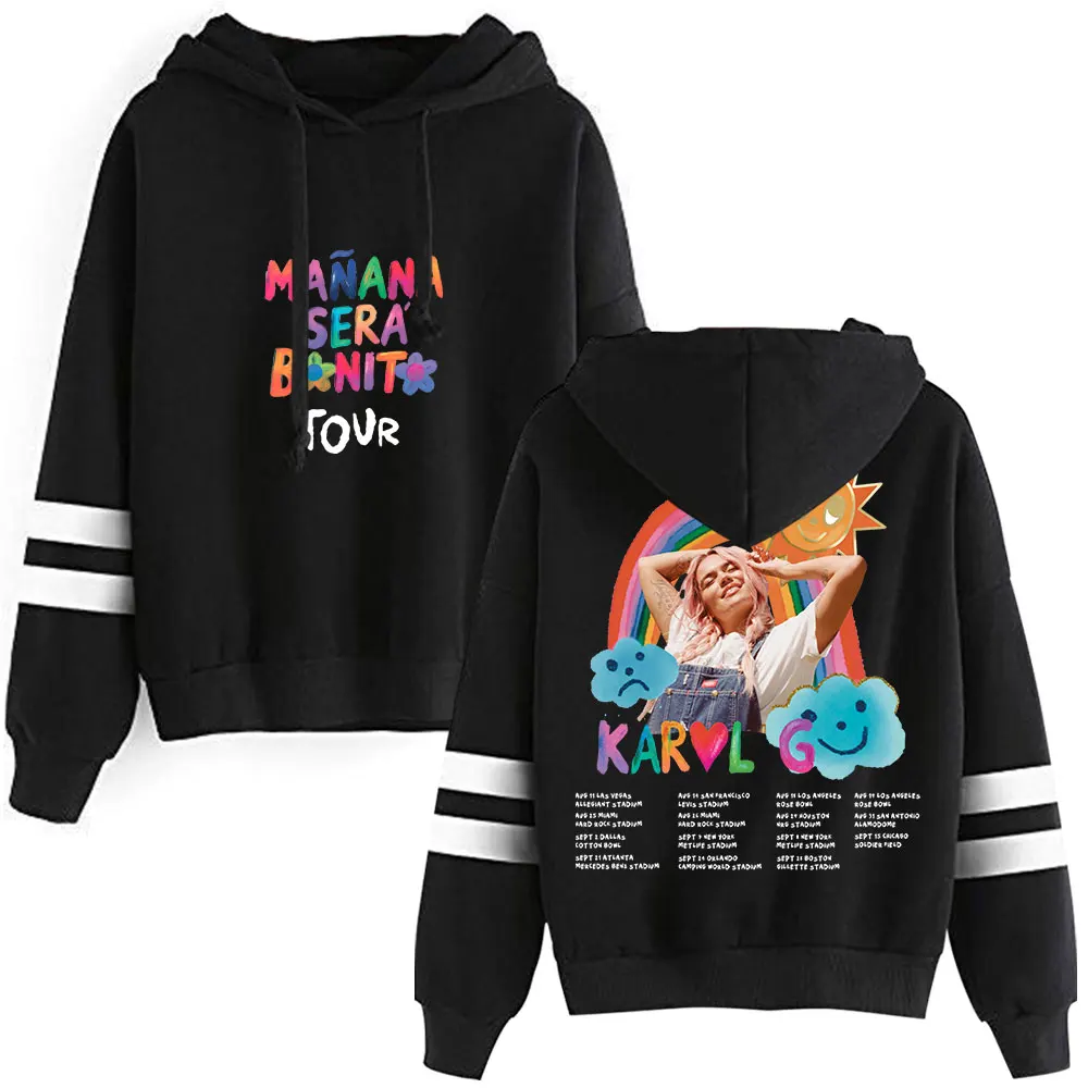 Karol G Hoodies Msb Tour 2023 Rainbow Sweatshirts MAÑANA SERÁ BONITO Album Merch Print Unisex Fashion Casual Streetwear