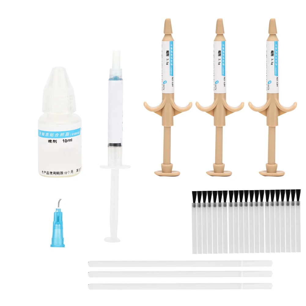 Pro Dental Bracket Adhesive Set Orthodontic Teeth Enamel Bonding Glue Self Curing Resin Material Dentist Clinic Soft Gel Supply