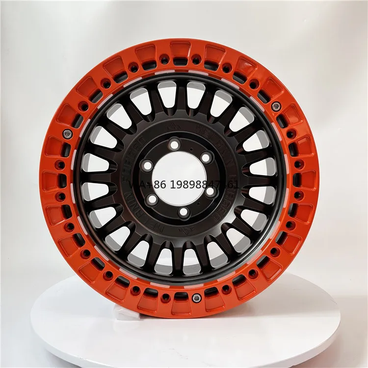 

HTOR Factory Sport Design 4x4 Red Beadlock Ring Forged Off-road Wheels Rim 17*8.5 5*127 for Lr Defender Hummer H2 H3 Bronco