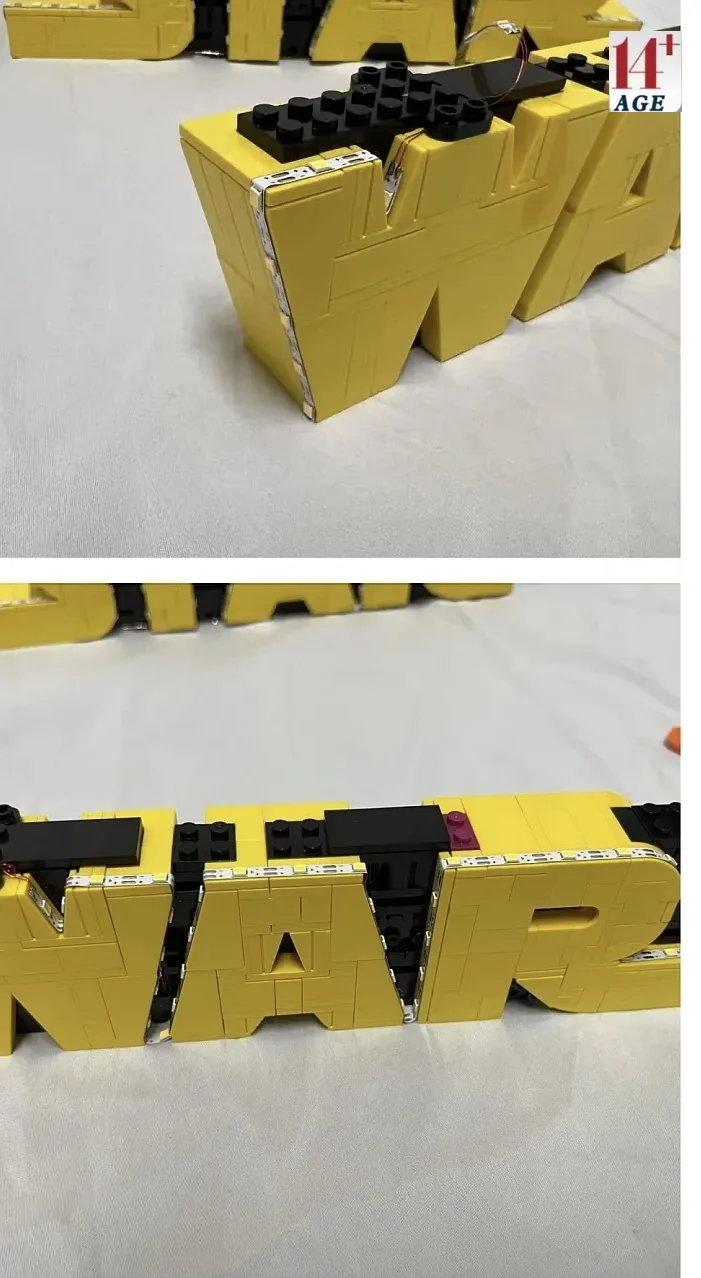 شعار MOC Cosmic Battle (إضاءة LED فقط)، زخارف ثلاثية الأبعاد للرجال والنساء والأطفال ألعاب مكعبات مجمعة هدايا عيد الميلاد 75407