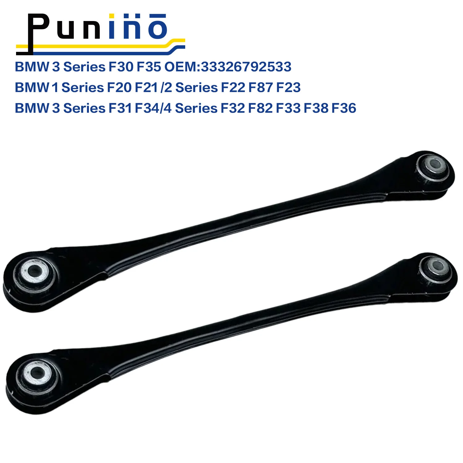 Punino Pair Rear Lower Suspension Control Arm For BMW 1 2 3 4 Series F30 F31 F32 F33 F34 F35 F36 F20 F22 xDrive AWD 33326792533