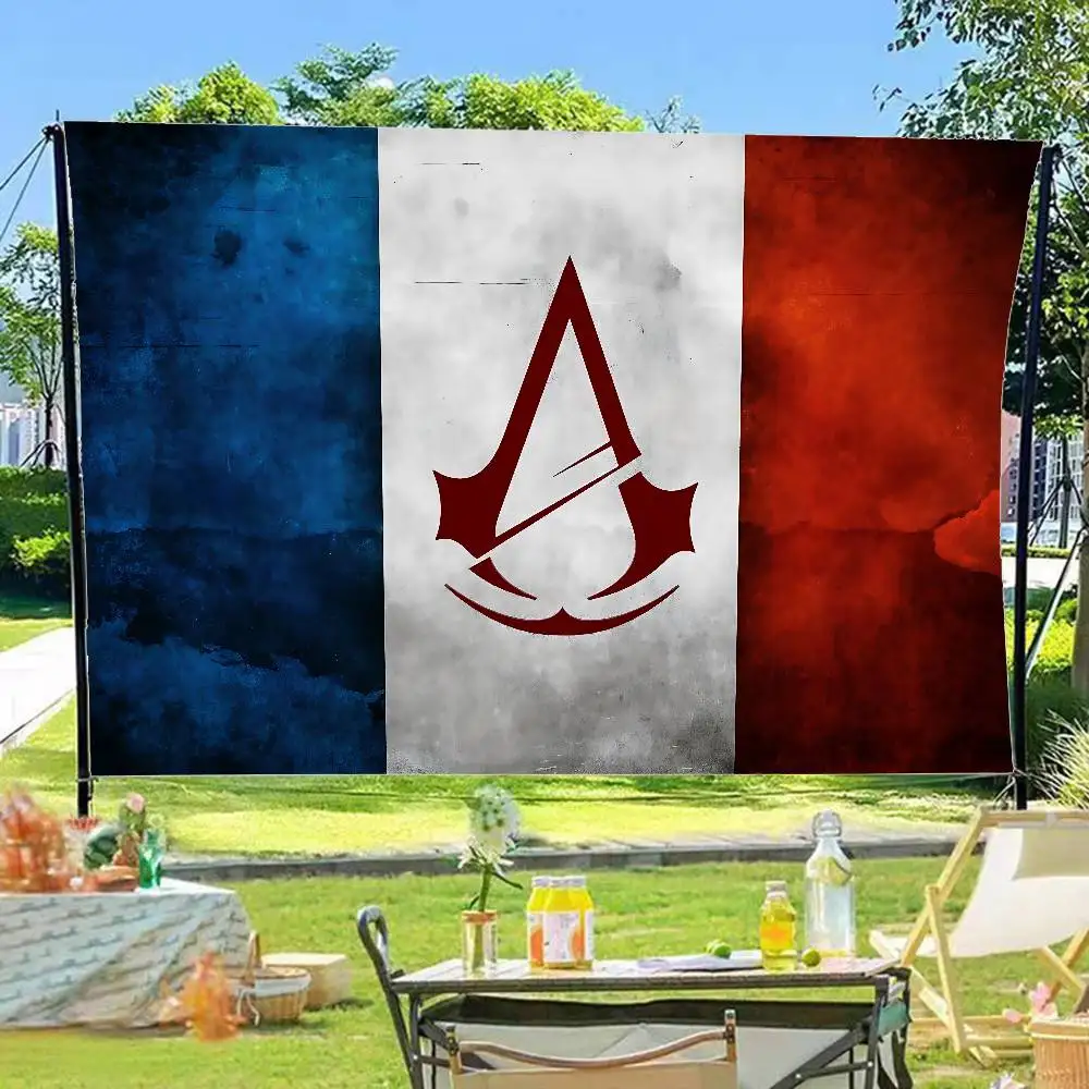 Bandera colgante con diseño creativo del juego A-Assassin C-Creed, bandera impresa de poliéster, bandera para armar a mano