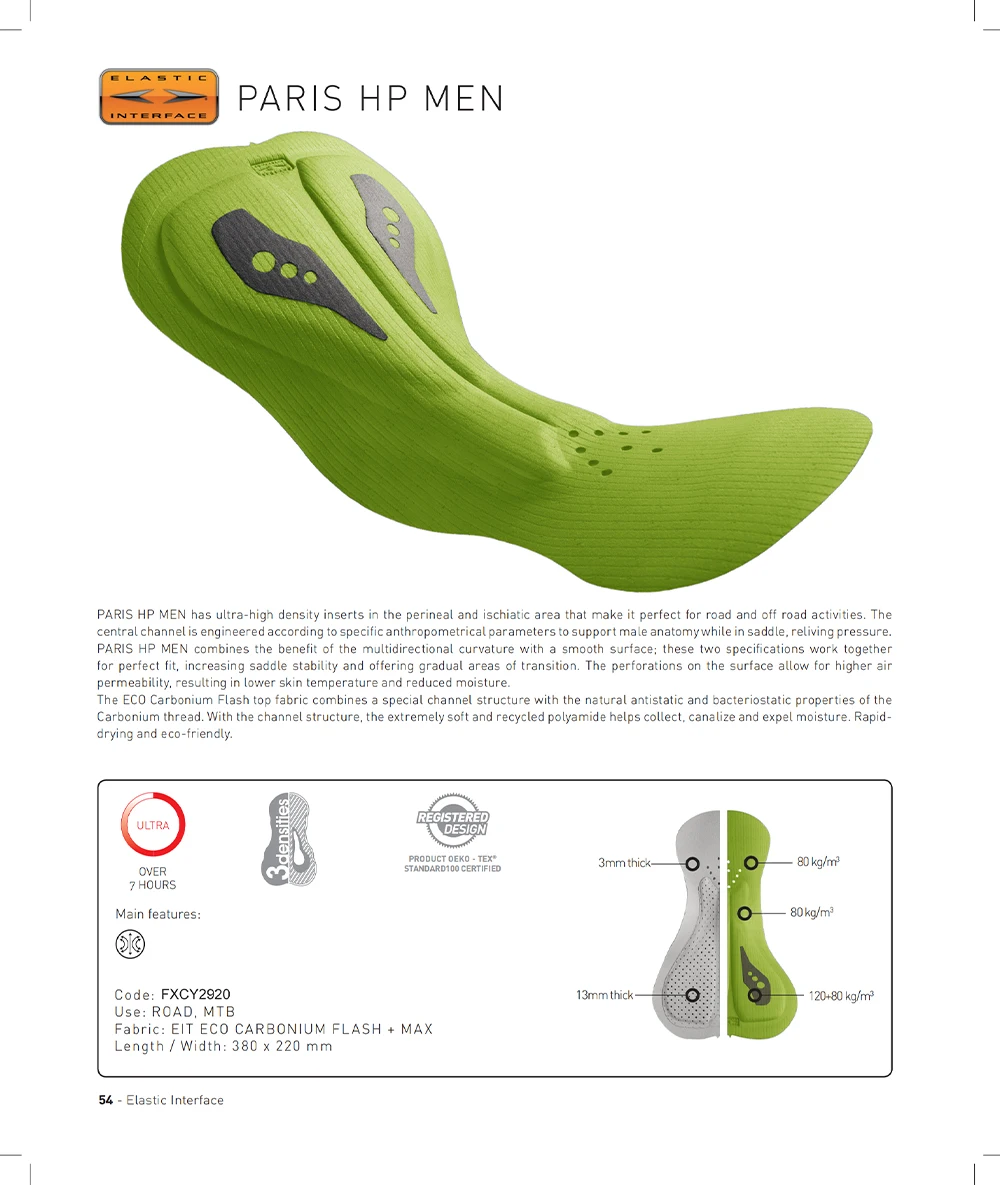 YKYWBIKE Herren-Radsport-Trägerhose, Italien-Schnittstellenpolsterung, 7-Stunden-Fahrrad-Trägerhose, Pro-Sommer-Rennrad-Trägerhose – Detail 2