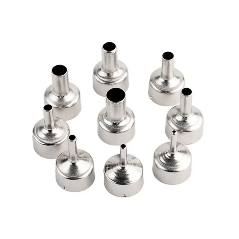 A74E-9Pcs/Set Welding Nozzle Parts For Hot Air Gun-Tool Different Sizes Nozzles For 8858 8898 858D 8586 Multifunction Use Nozzle