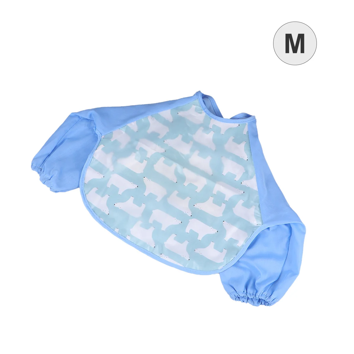 

1Pcs Kids Waterproof Painting Apron Polar Bear Pattern Washable Adjustable Protective Clothes for Children Feeding Art Smock