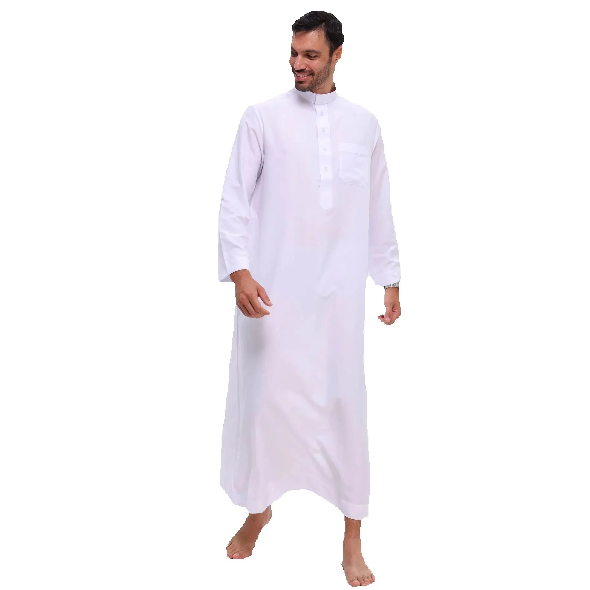 2022 Muslimische Robe Naher Osten Herrenbekleidung Quadratische Jubba Thobe Islam Kleid Dubai Abaya Thobe Daffah Dishdasha Djellaba Kaftan