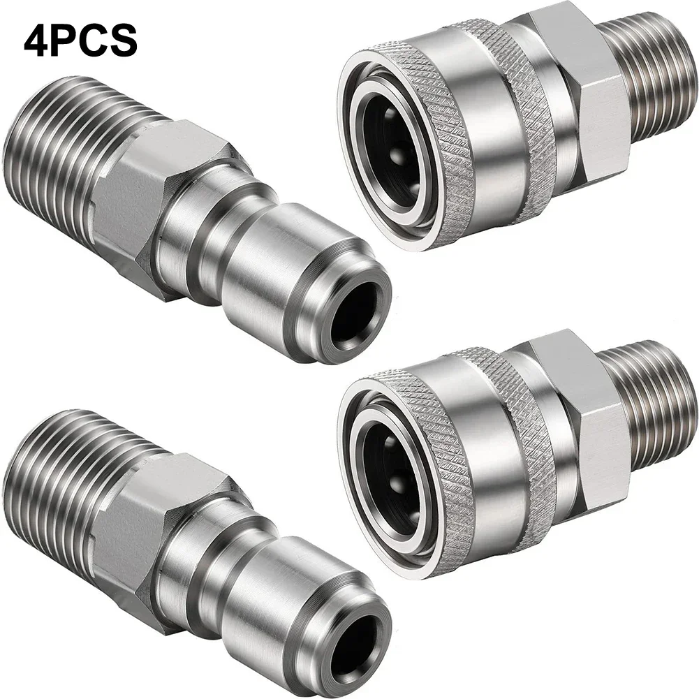 

NPT Quick Connector Male Female Adapter 1/4" 3/8" For High Pressure Cleaner Inner And Outer Thread Adapter NPT Quick Connector