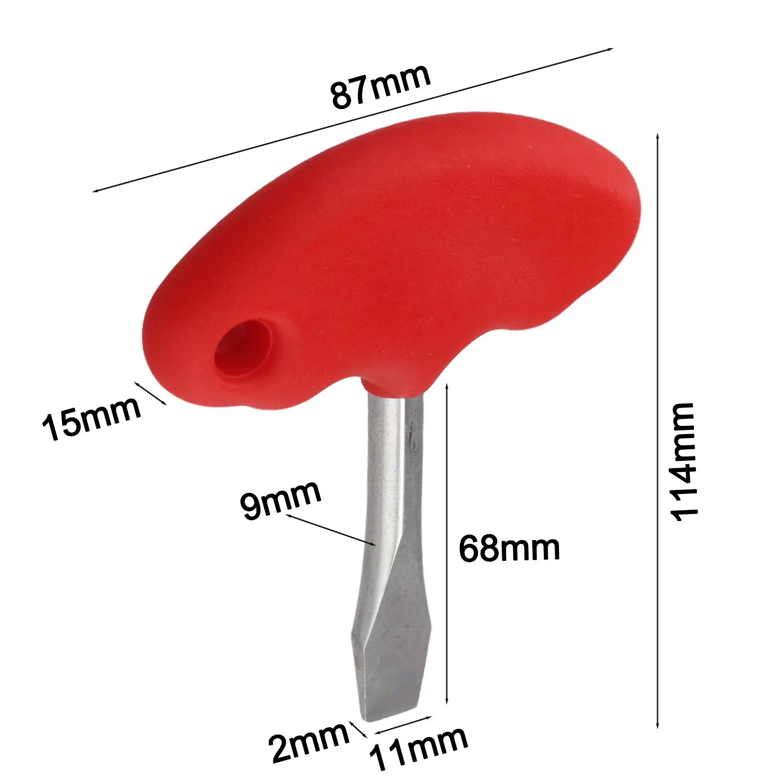 Flathead Screwdriver With Ergonomic T-Shape Rubber Handle For Camera For Quick Release Plate Maintenance Tasks