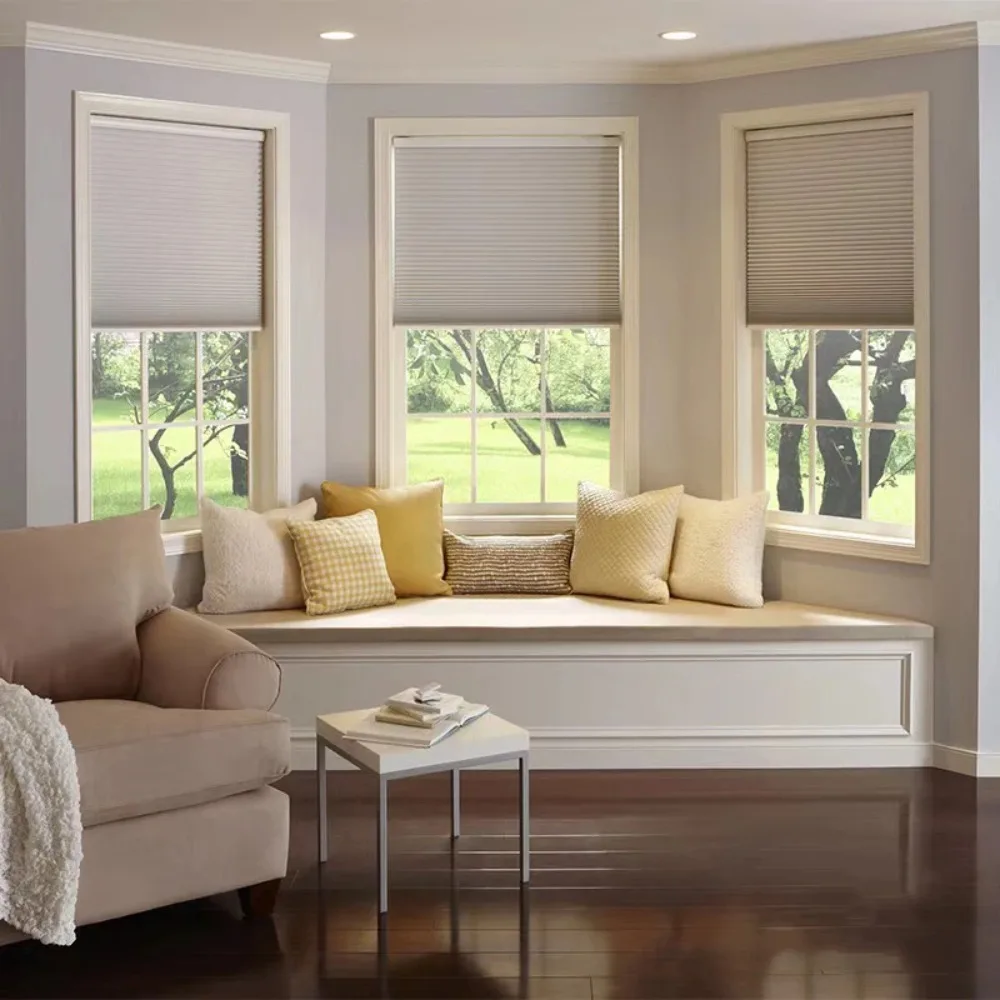 Custom Honeycomb Blinds Blind Curtain Blackout Cellular Shades Saving Energy Thermal Insulation for Windows Home Decoration view 5