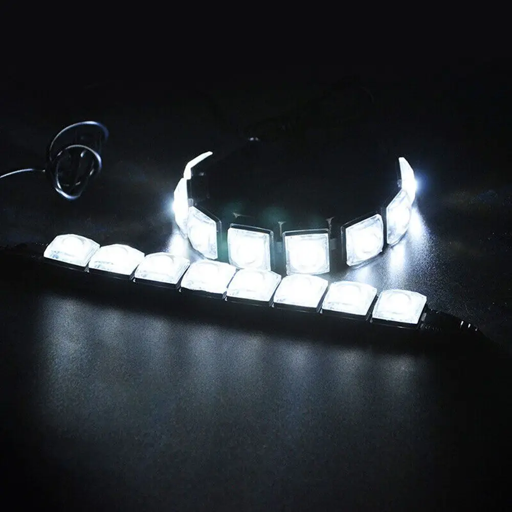 Day Driving Lights Car Light Car Accessories White Waterproof Lights 2pc 12V 8 LED Light Day Driving Lamp Lights