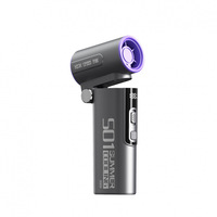 Handheld Fan, Turbo Power High Speed Air, USB Charging, Foldable Otdoor Portable Small Fan, LED Digital Display Turbo Fan