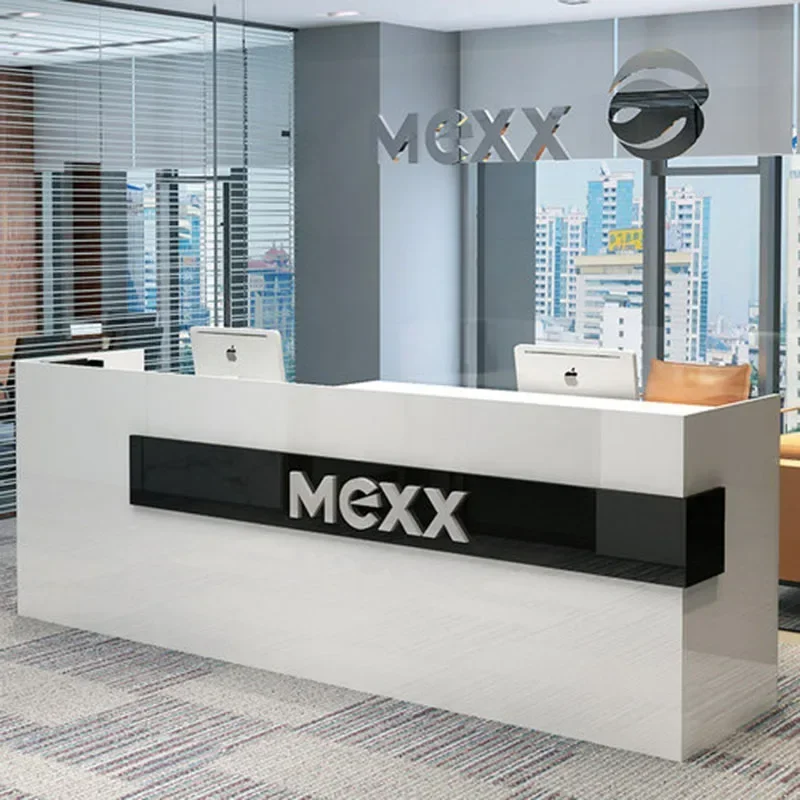 

Luxury Reception Furniture Front Desk Counter Clothes Counters For Small Store Business Executive Mostrador Trendy Furniture