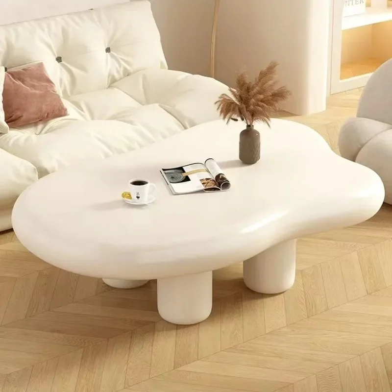 New Cloud Tea Table for Home Living Room Simple Alien Table Modern Small House Cream Tea Table