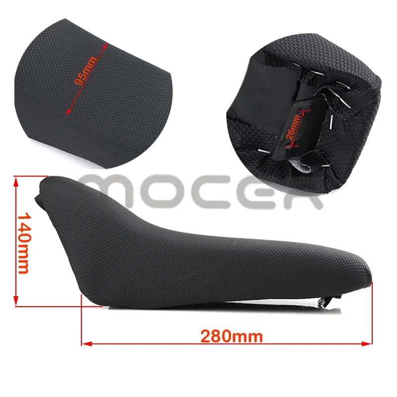 Free shipping Foam Motorcycle Seat Cushion for 2 Stroke 47Cc 49Cc Kids Apollo Mini Moto Dirt Pit Bike Orion Thumpstar