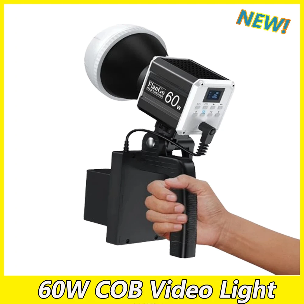 

Mamen LED Video Light 60W Outdoors Portable COB Photography Light 2800K-6800K for Live Streaming Home Studio Fill Light