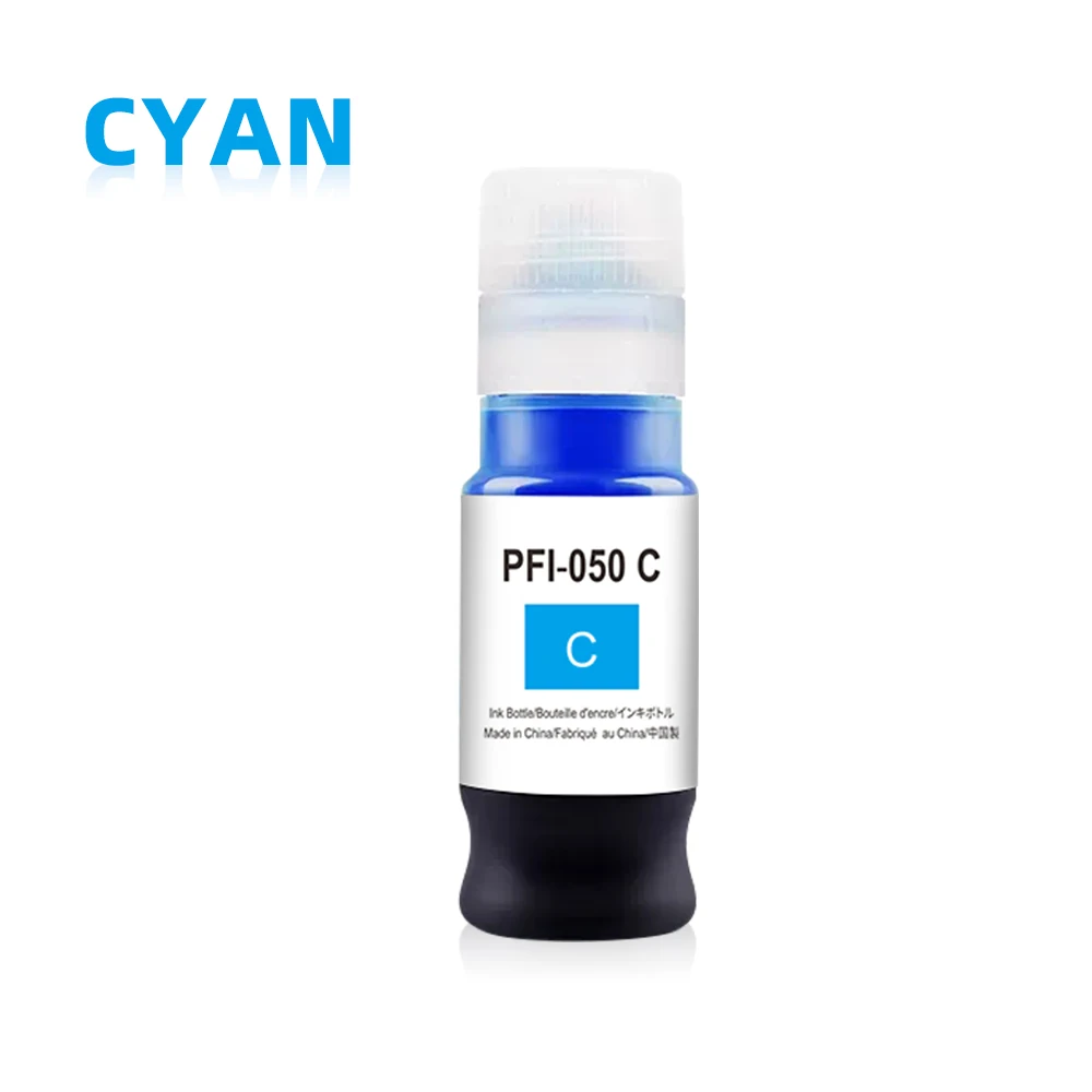 Saya-refil de tinta de pigmento, PFI-050, PFI050, PFI050, apto para Canon TC-20, TC-20M impressora, PFI 50, 4 cores, Bk C M Y
