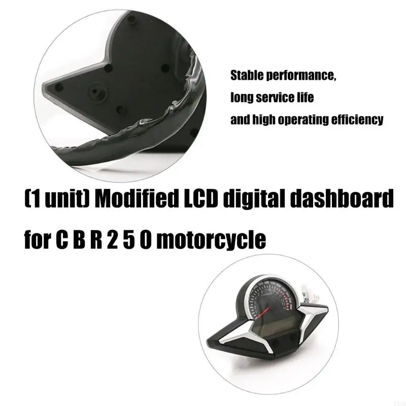

2025 New Motorcycle LCD Panel Adjustable Settings Gauge Speed Tracking Instrument