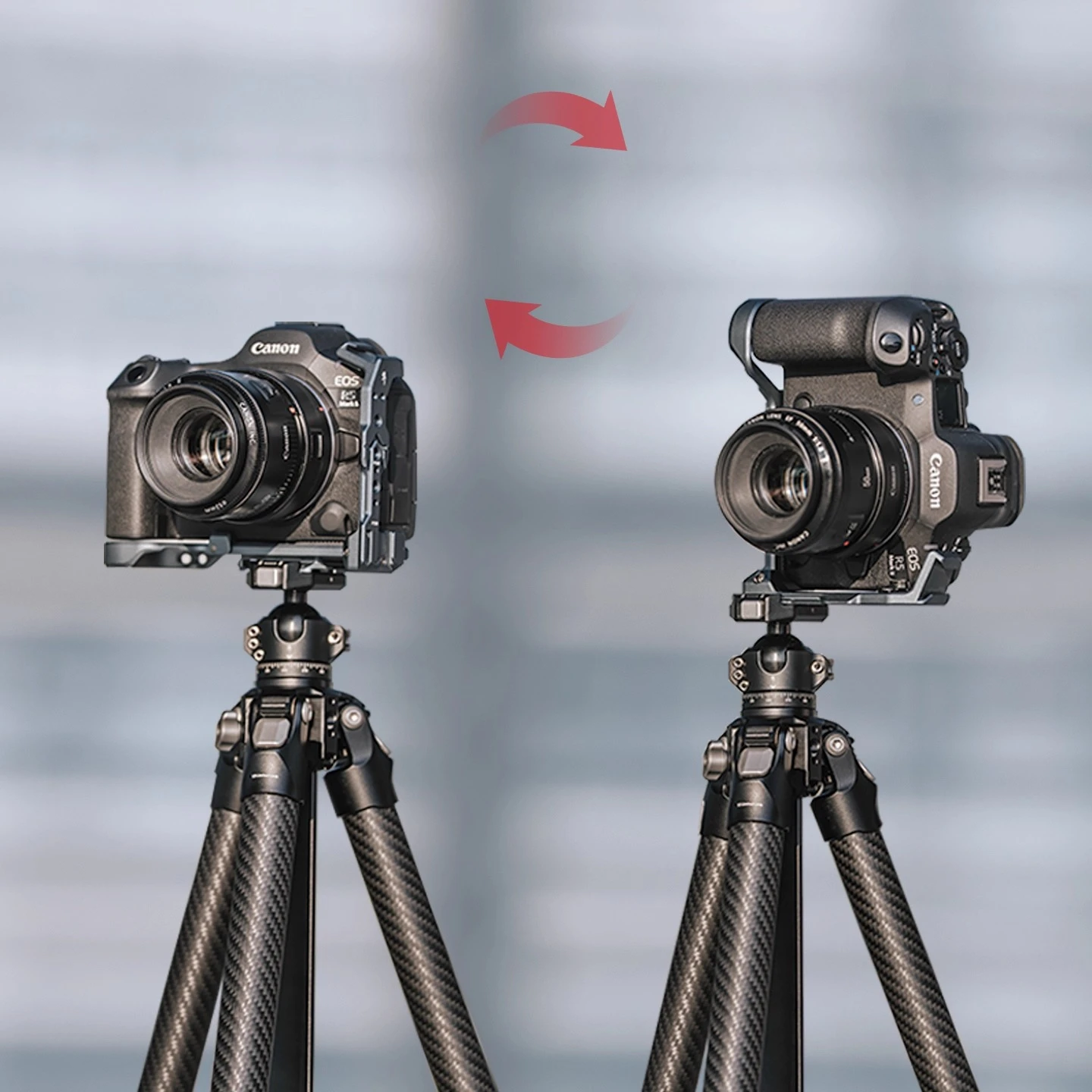 FALCAM دعامة لوحة L سريعة الإصدار لكاميرات Canon EOS R5C R5 R6 R5II R6II - نظام تركيب سريع لـ Gimbal، Tripod، المنزلق