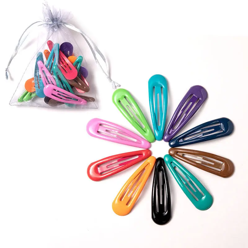 10/20/30/40/Pcs Set for Women Girls Fashion Colorful Waterdrop Shape Hairpin Sweet Hair Clip Kids Cute Barrette Hair Accessories