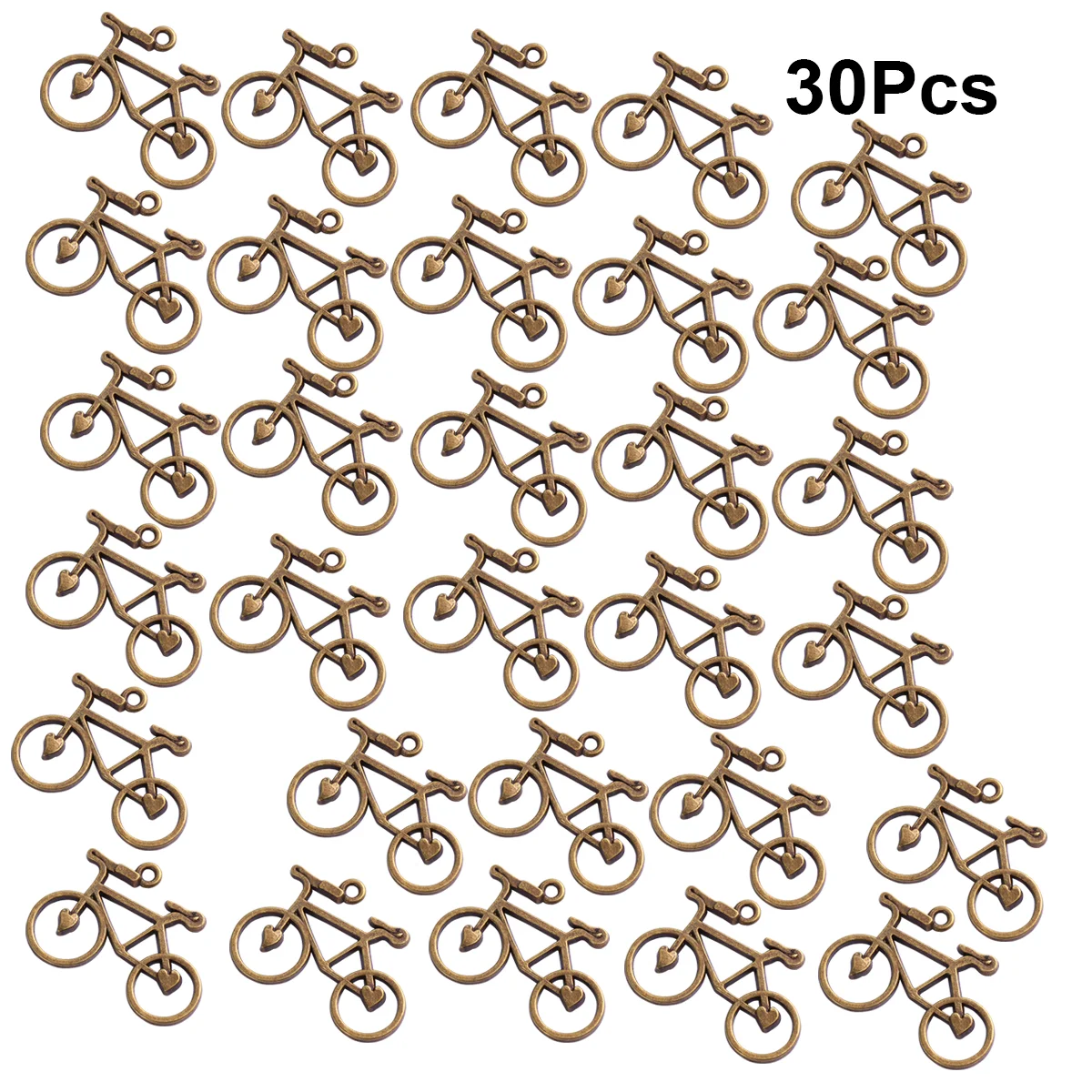 30Pcs DIY Jewelry Accessory Alloy Pendant Charms Creative Pendant for Necklace and Bracelet Making ( Silver)