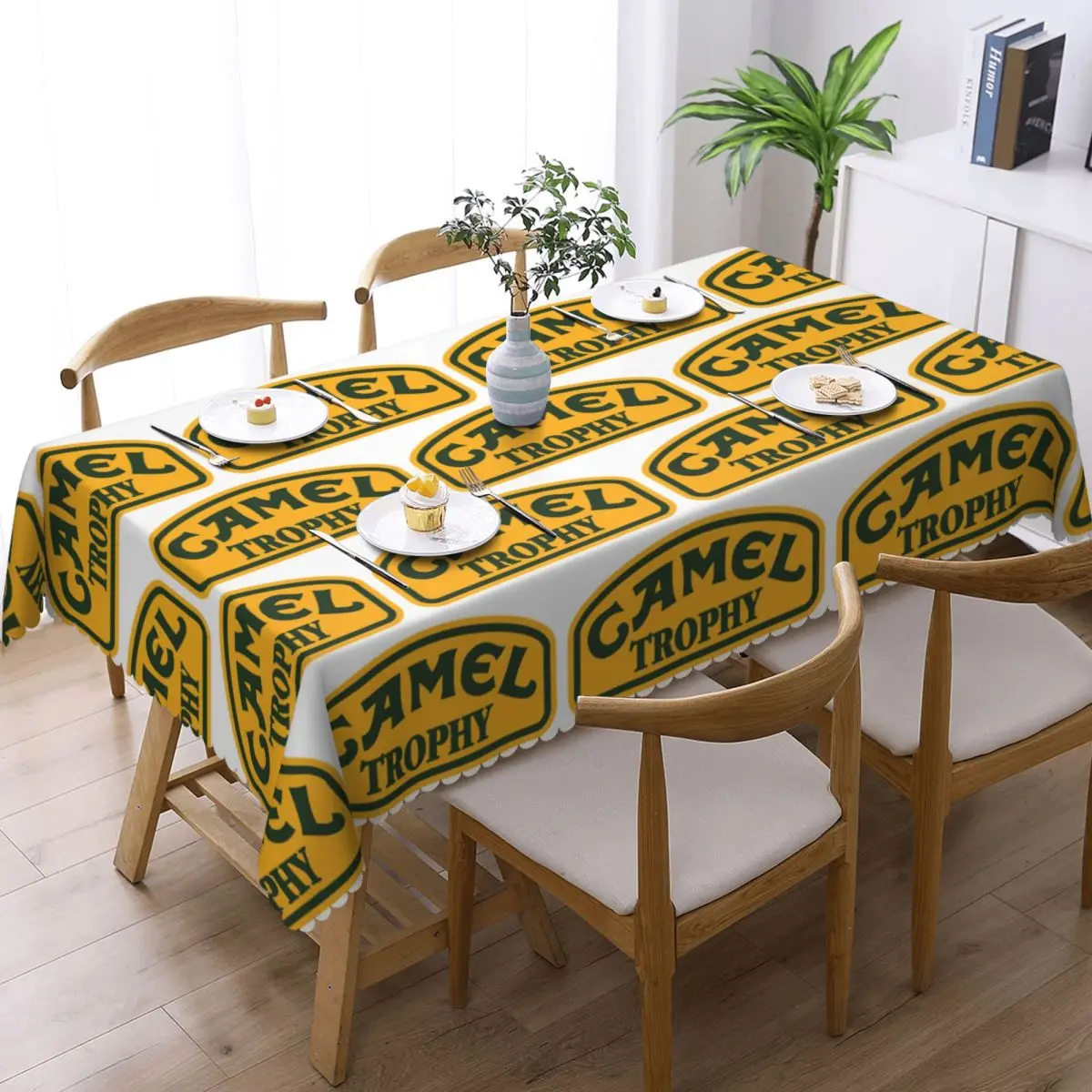 Camel Trophy Tablecloth Restaurant Kitchen Rectangular Tablecloth Festival Party Decorations Tablecloth Dining Table Cover