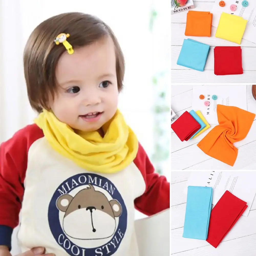 1pc Boys Girls Multipurpose Long Scarf Face Bandana Mask Cute Children Cotton Scarf Collar Scarves Neck Warmer Cotton