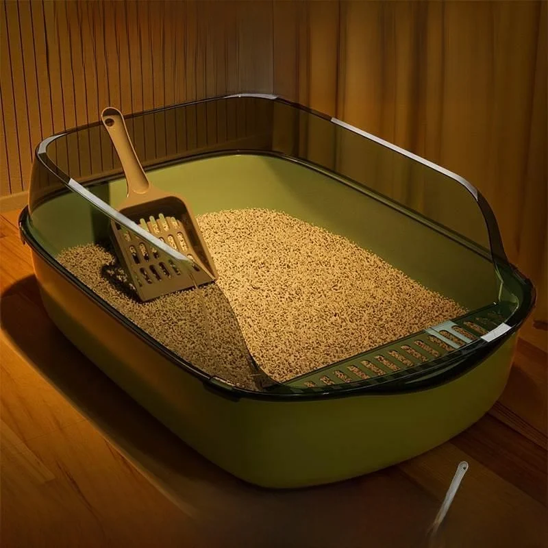 

Очень маленький полностью и полуоткрытый лоток-туалет для котят с уловителем наполнителя, портативный дизайн, неумный туалет для животных