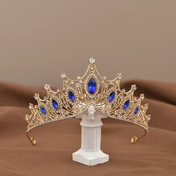 Children's Crystal Crown Headdress Baroque Temperament Performance Crown Little Princess Dress Birthday Gift Hair Accessories
